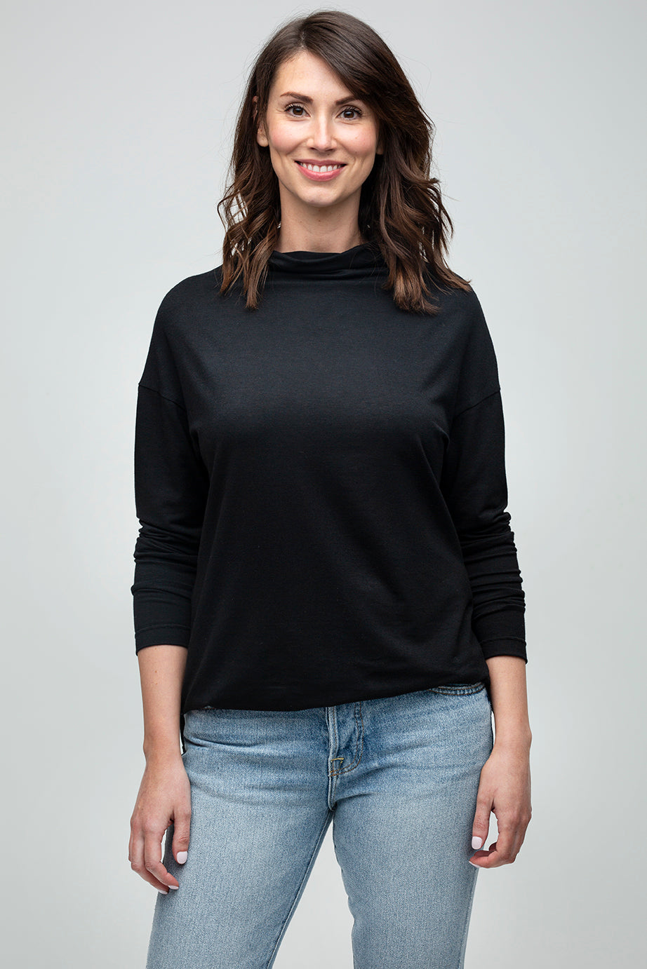 Everyday Sabbatical long-sleeve top — soft, breathable, wrinkle-resistant.