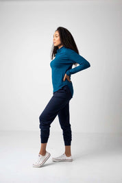 Everyday Sabbatical long-sleeve top — soft, breathable, wrinkle-resistant.