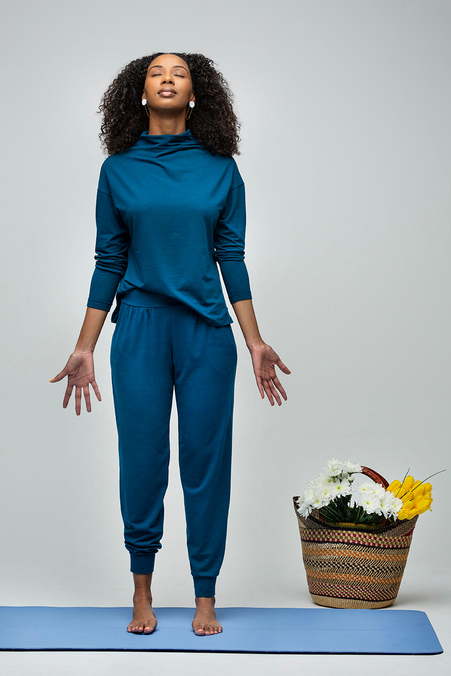 Everyday Sabbatical long-sleeve top — soft, breathable, wrinkle-resistant.